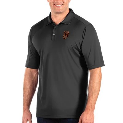 Men's Antigua Gray San Francisco Giants Big & Tall Tribute Polo