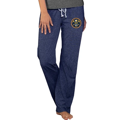 Women's Concepts Sport Navy Denver Nuggets Quest Knit Lounge Pants