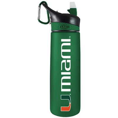 Green Miami Hurricanes 24oz. Tritan Plastic Sport Bottle