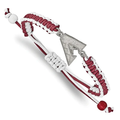 Women's Arizona Diamondbacks Stainless Steel Adjustable Cord Bracelet
