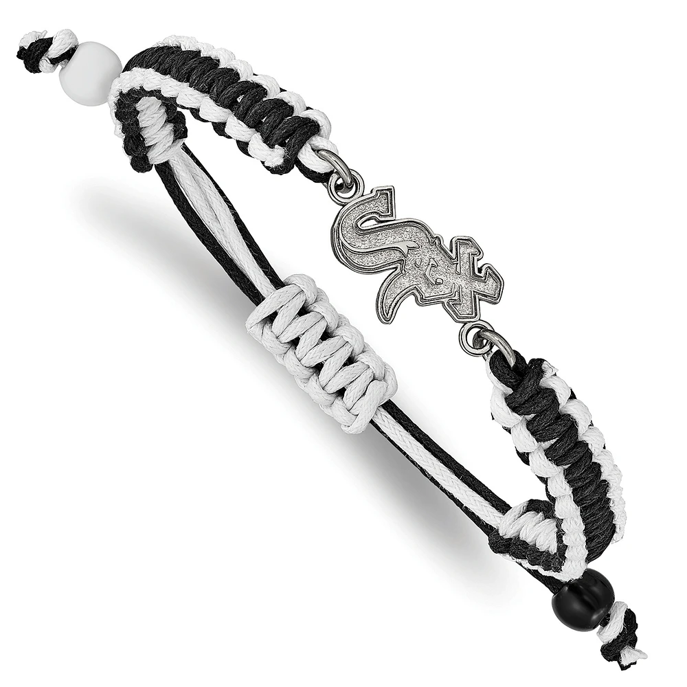 Women's Chicago White Sox Stainless Steel Adjustable Cord Bracelet