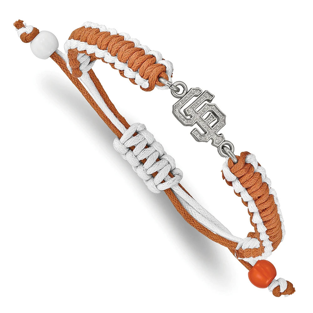 Women's San Francisco Giants Stainless Steel Adjustable Cord Bracelet