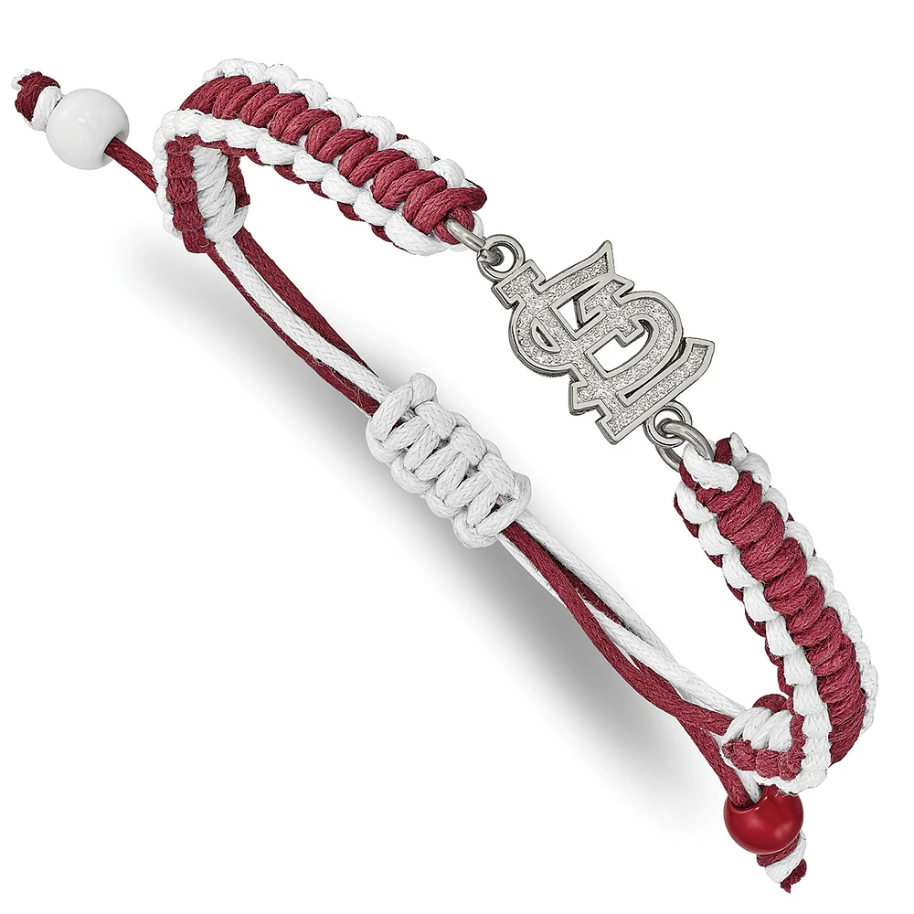 Women's St. Louis Cardinals Stainless Steel Adjustable Cord Bracelet