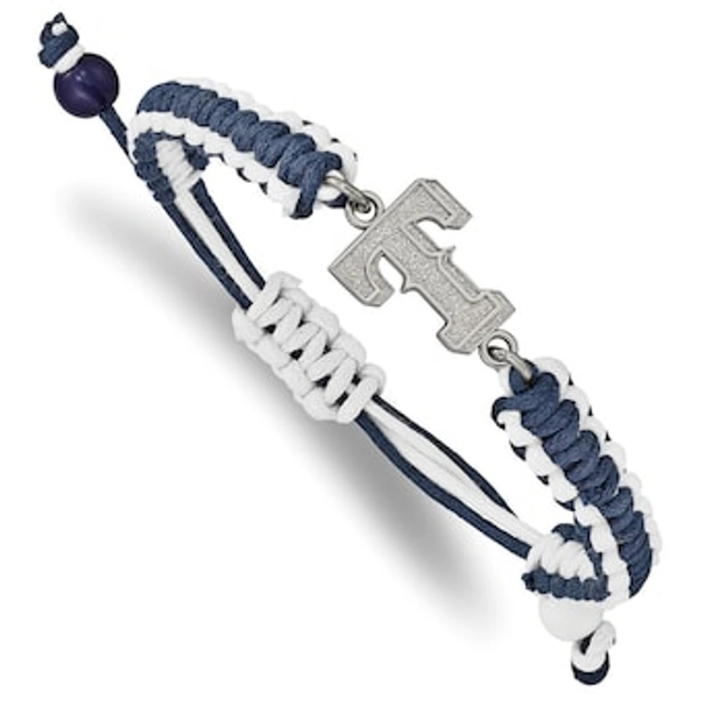 Women's Texas Rangers Stainless Steel Adjustable Cord Bracelet