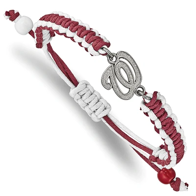 Women's Washington Nationals Stainless Steel Adjustable Cord Bracelet