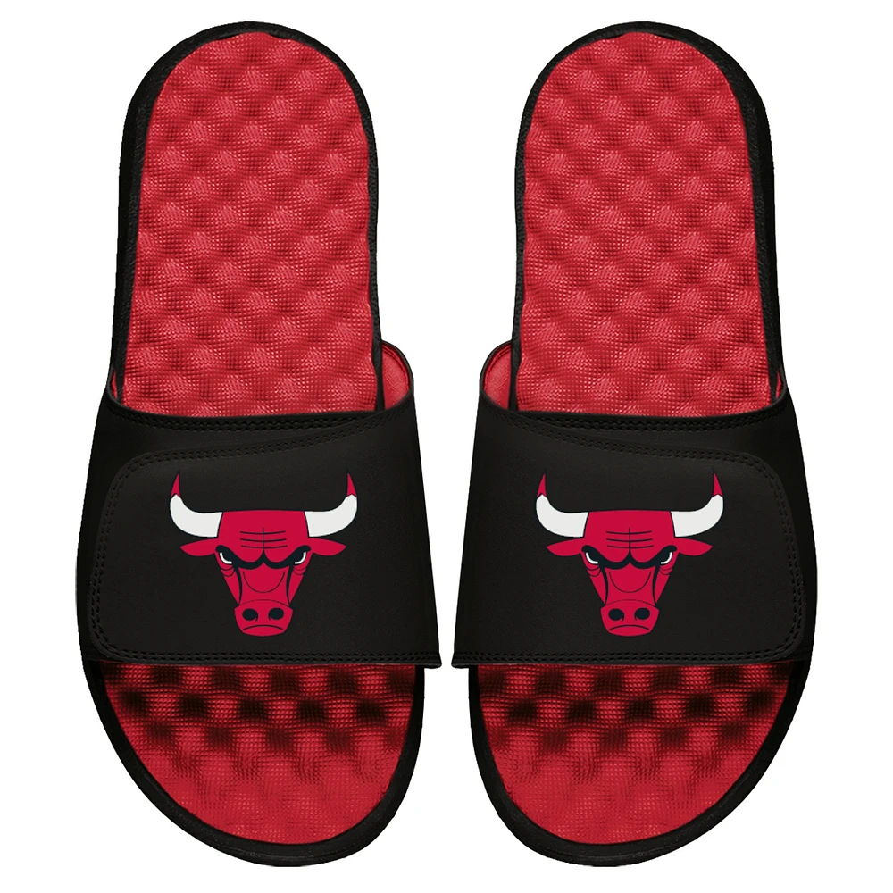 Youth ISlide Red Chicago Bulls Primary Logo Slide Sandals