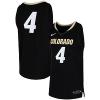 Men's Nike #4 Black Colorado Buffaloes Team Replica Basketball Jersey