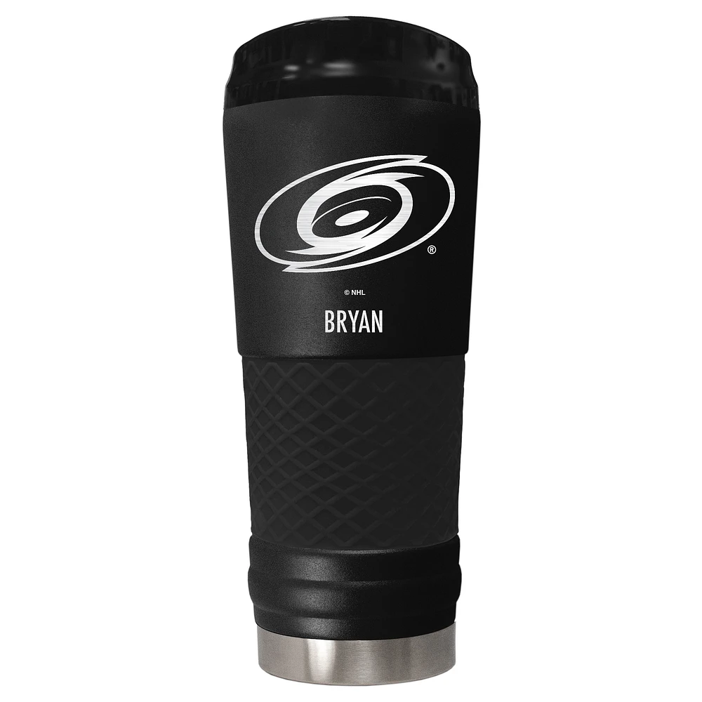 Black Carolina Hurricanes 24oz. Personalized Stealth Draft Tumbler