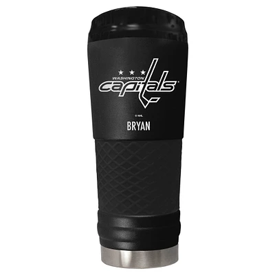Black Washington Capitals 24oz. Personalized Stealth Draft Tumbler
