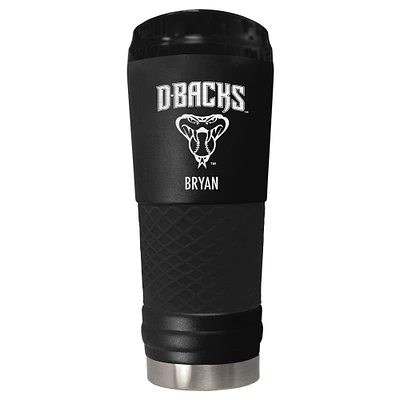 Black Arizona Diamondbacks 24oz. Personalized Stealth Draft Tumbler