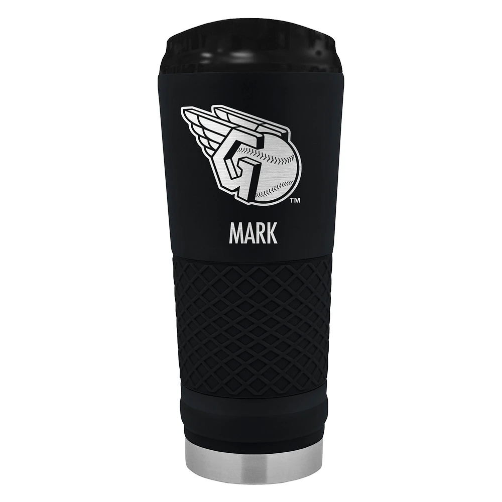 Black Cleveland Indians 24oz. Personalized Stealth Draft Tumbler