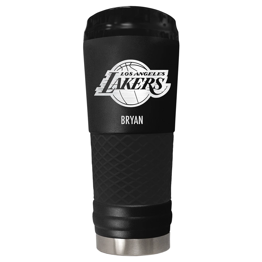 Black Los Angeles Lakers 24oz. Personalized Stealth Draft Tumbler