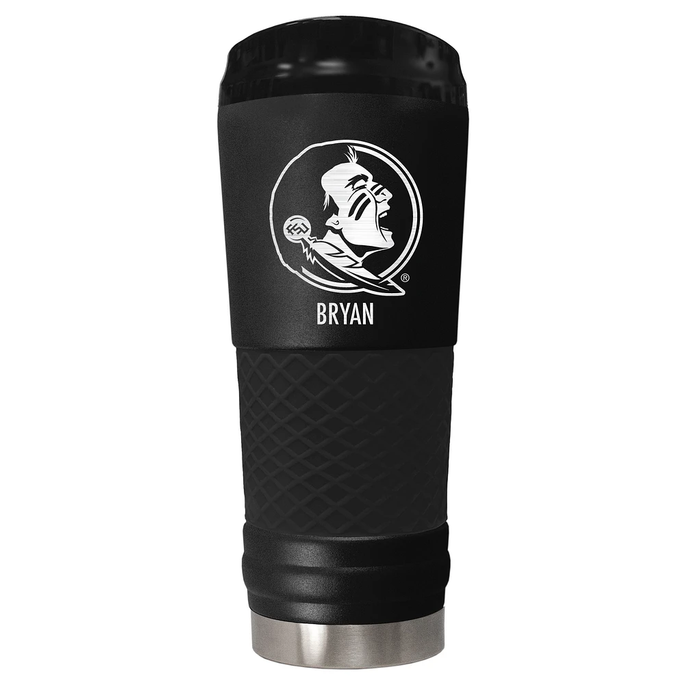 Black Florida State Seminoles 24oz. Personalized Stealth Draft Tumbler