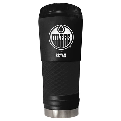 Black Edmonton Oilers 24oz. Personalized Stealth Draft Tumbler