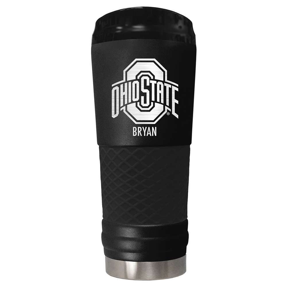Black Ohio State Buckeyes 24oz. Personalized Stealth Draft Tumbler