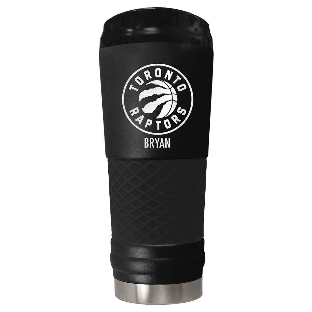 Black Toronto Raptors 24oz. Personalized Stealth Draft Tumbler