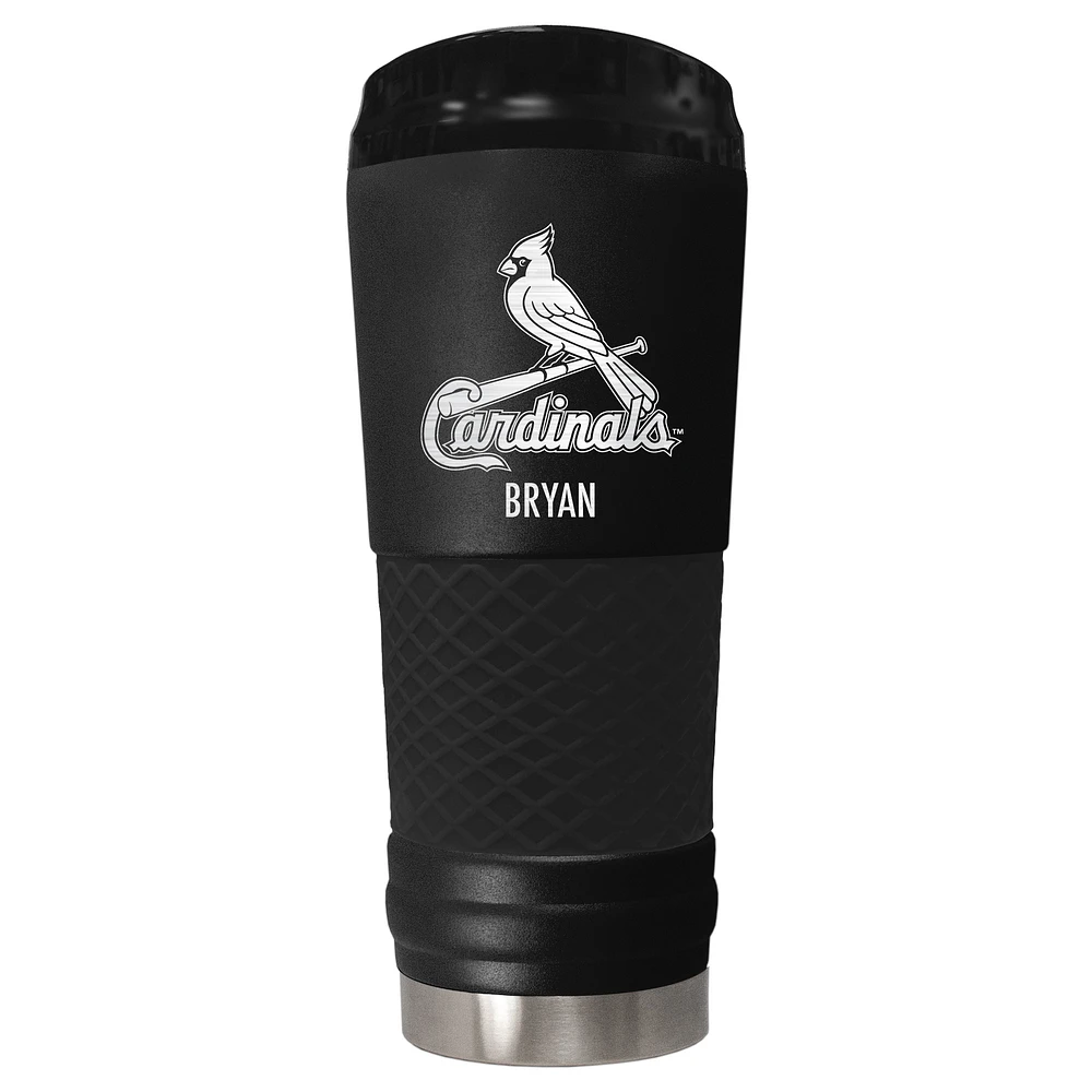 Black St. Louis Cardinals 24oz. Personalized Stealth Draft Tumbler