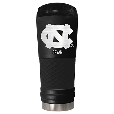 Black North Carolina Tar Heels 24oz. Personalized Stealth Draft Tumbler