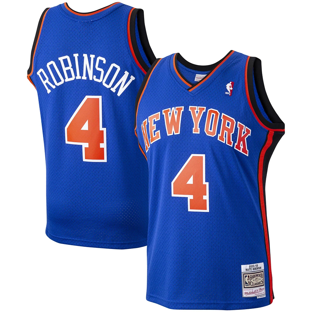 Men's Mitchell & Ness Nate Robinson Blue New York Knicks Hardwood Classics Swingman Jersey