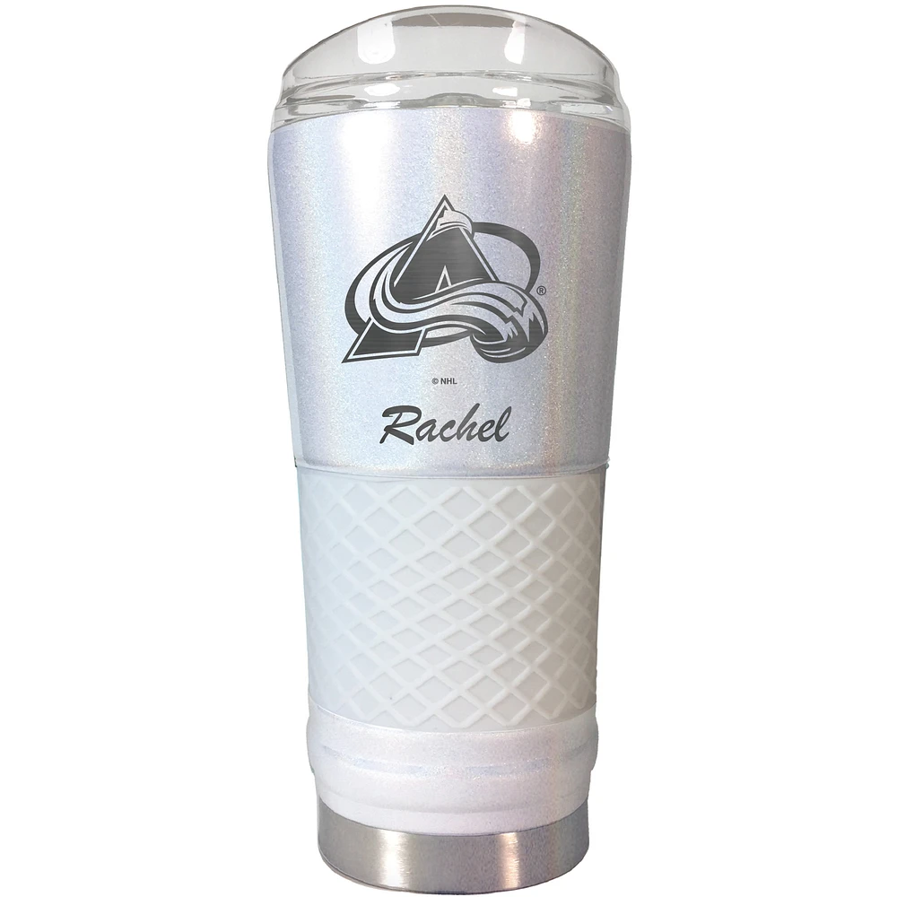 Colorado Avalanche 24oz. Personalized Opal Draft Tumbler