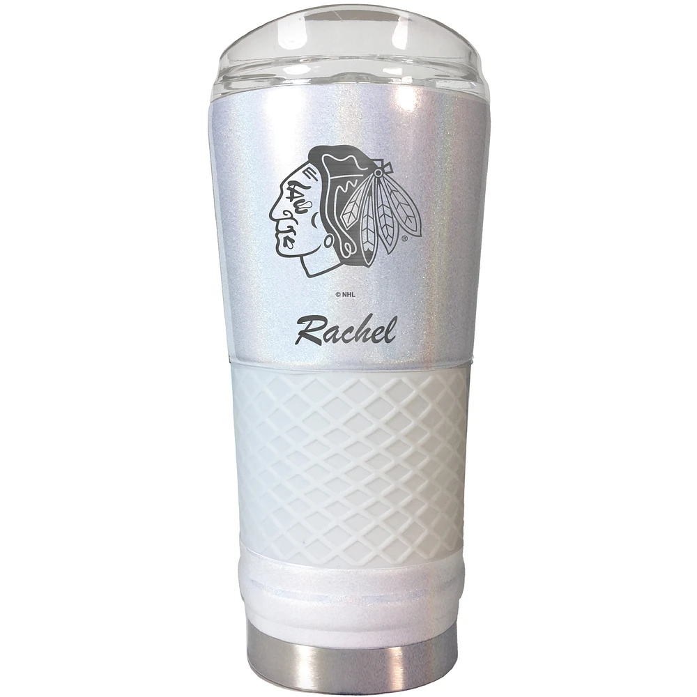 Chicago Blackhawks 24oz. Personalized Opal Draft Tumbler