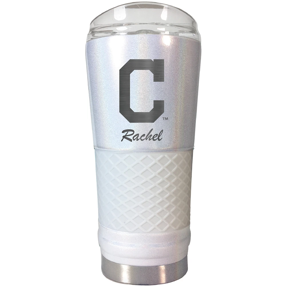 Cleveland Indians 24oz. Personalized Opal Draft Tumbler