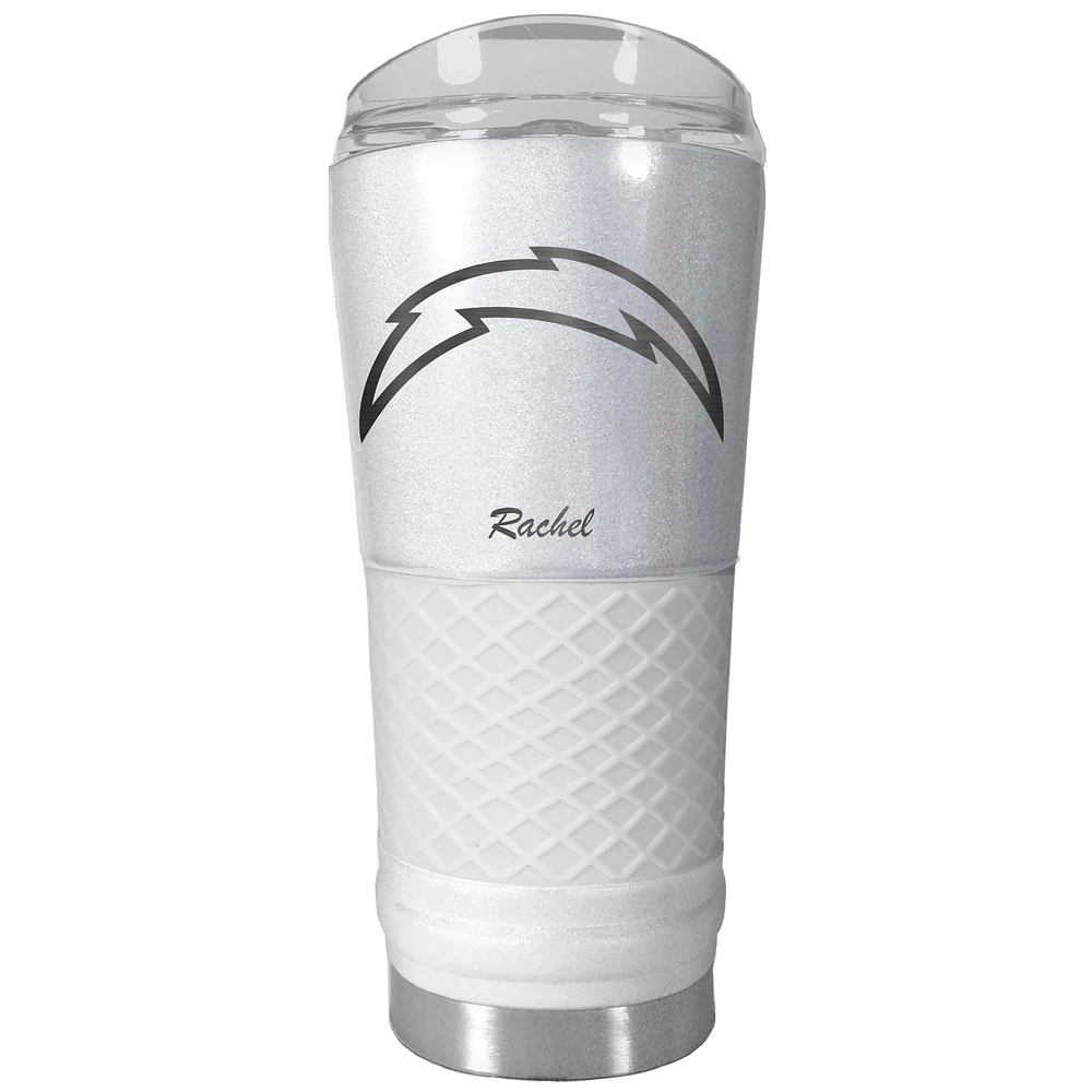 Los Angeles Chargers 24oz. Personalized Opal Draft Tumbler
