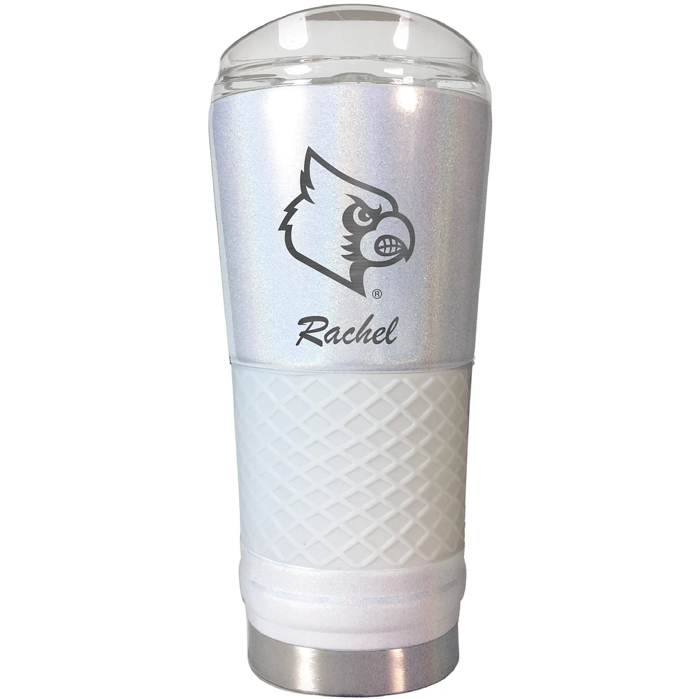 Louisville Cardinals 24oz. Personalized Opal Draft Tumbler