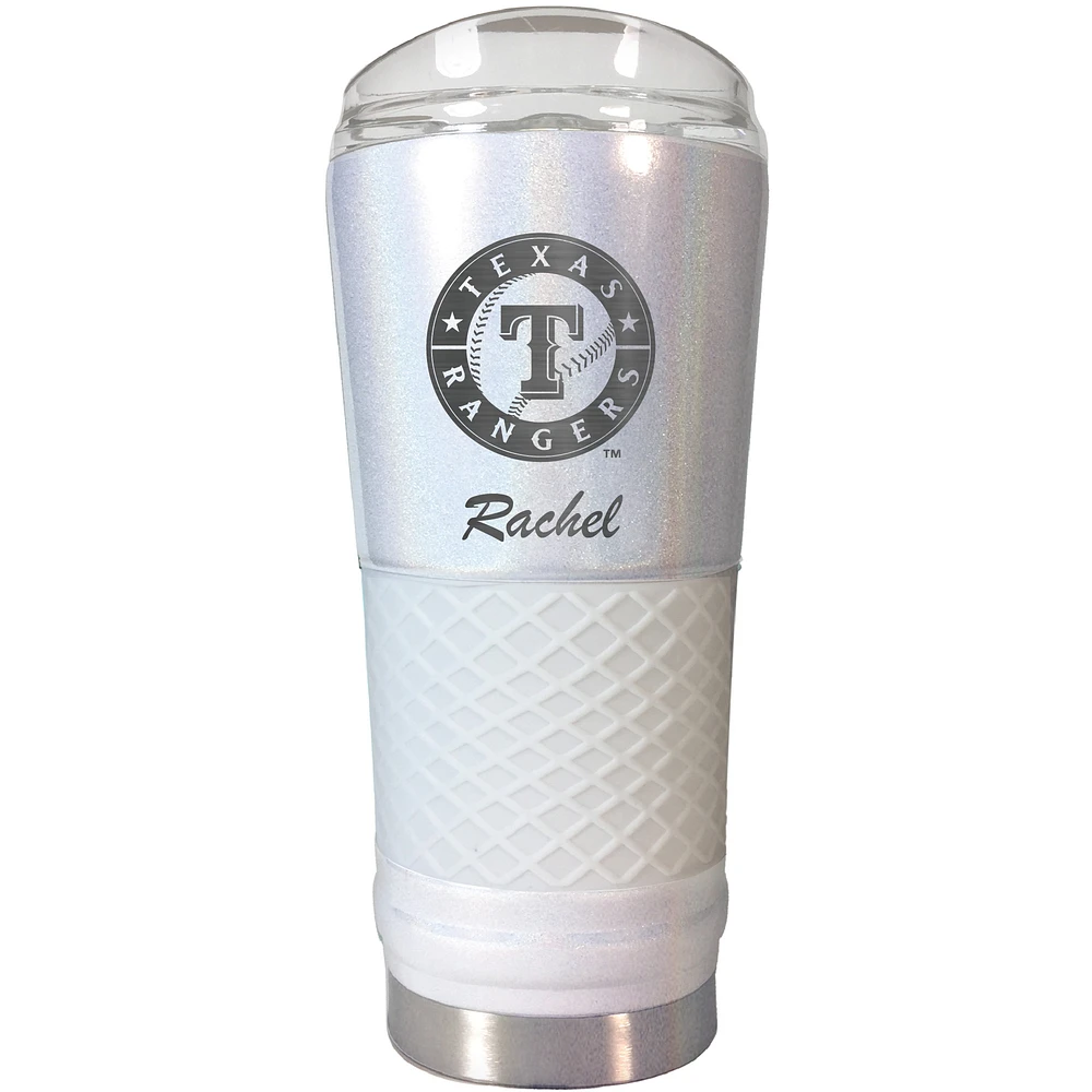 Texas Rangers 24oz. Personalized Opal Draft Tumbler