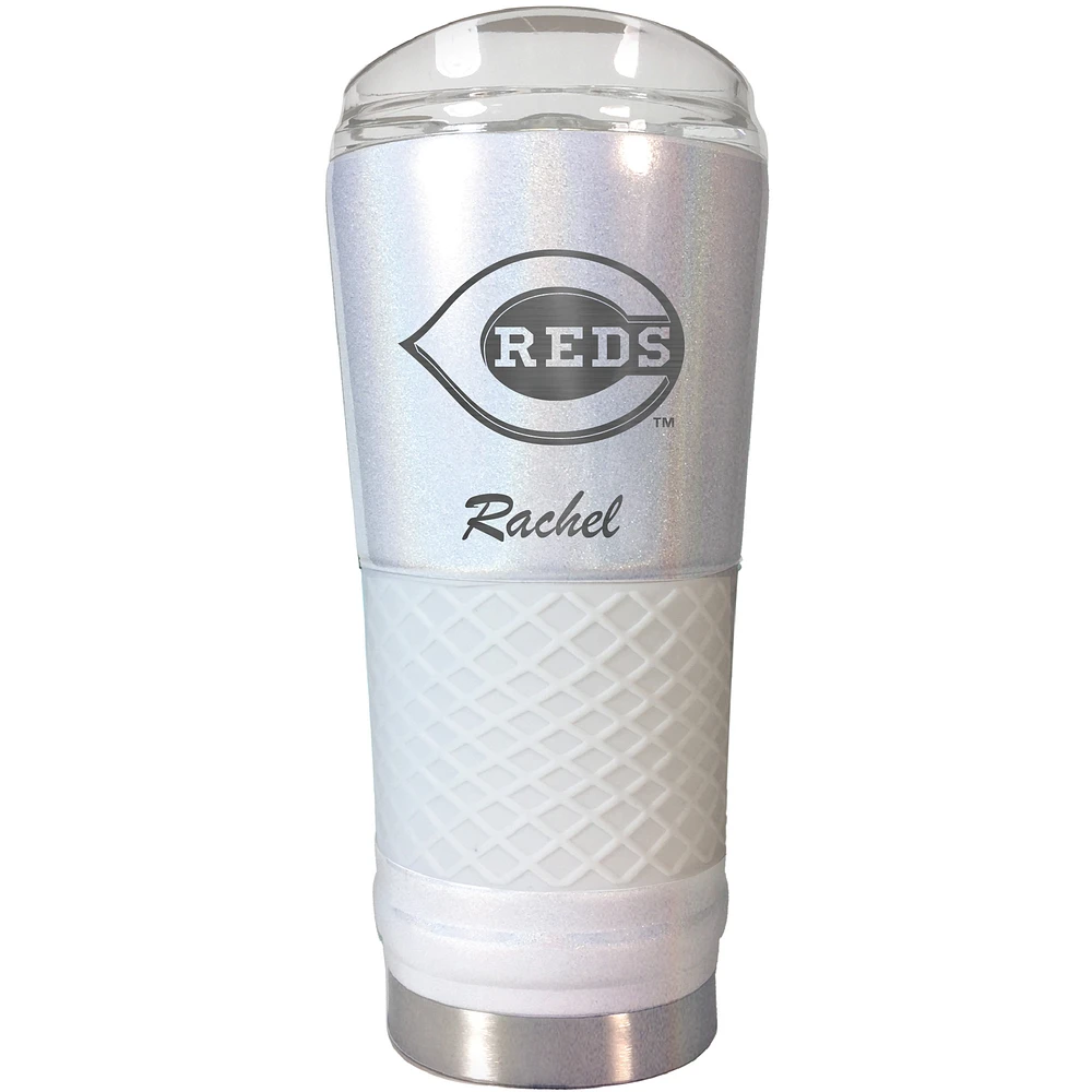 Cincinnati Reds 24oz. Personalized Opal Draft Tumbler