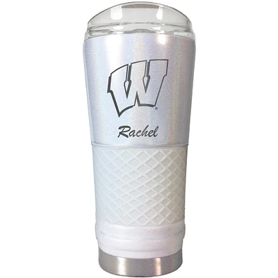 Wisconsin Badgers 24oz. Personalized Opal Draft Tumbler