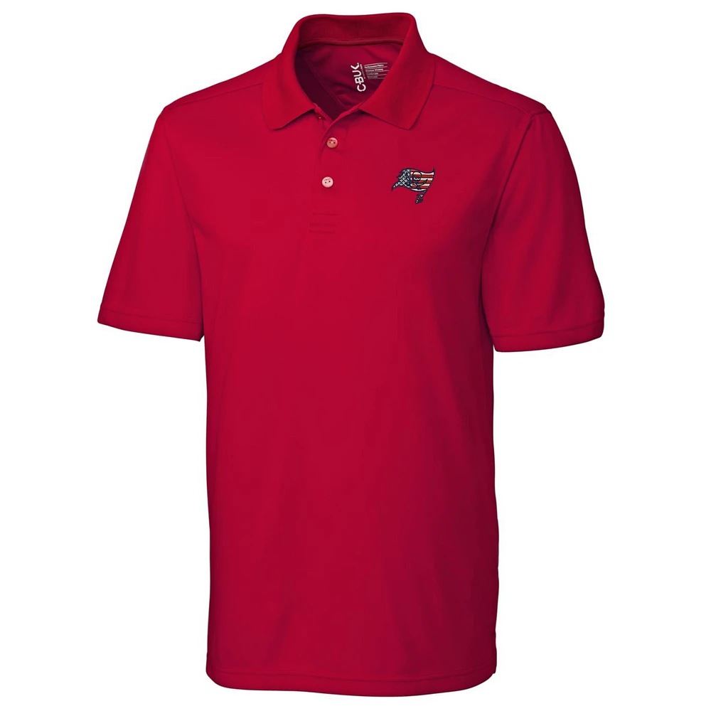 Men's Cutter & Buck Red Tampa Bay Buccaneers Americana Fairwood Polo