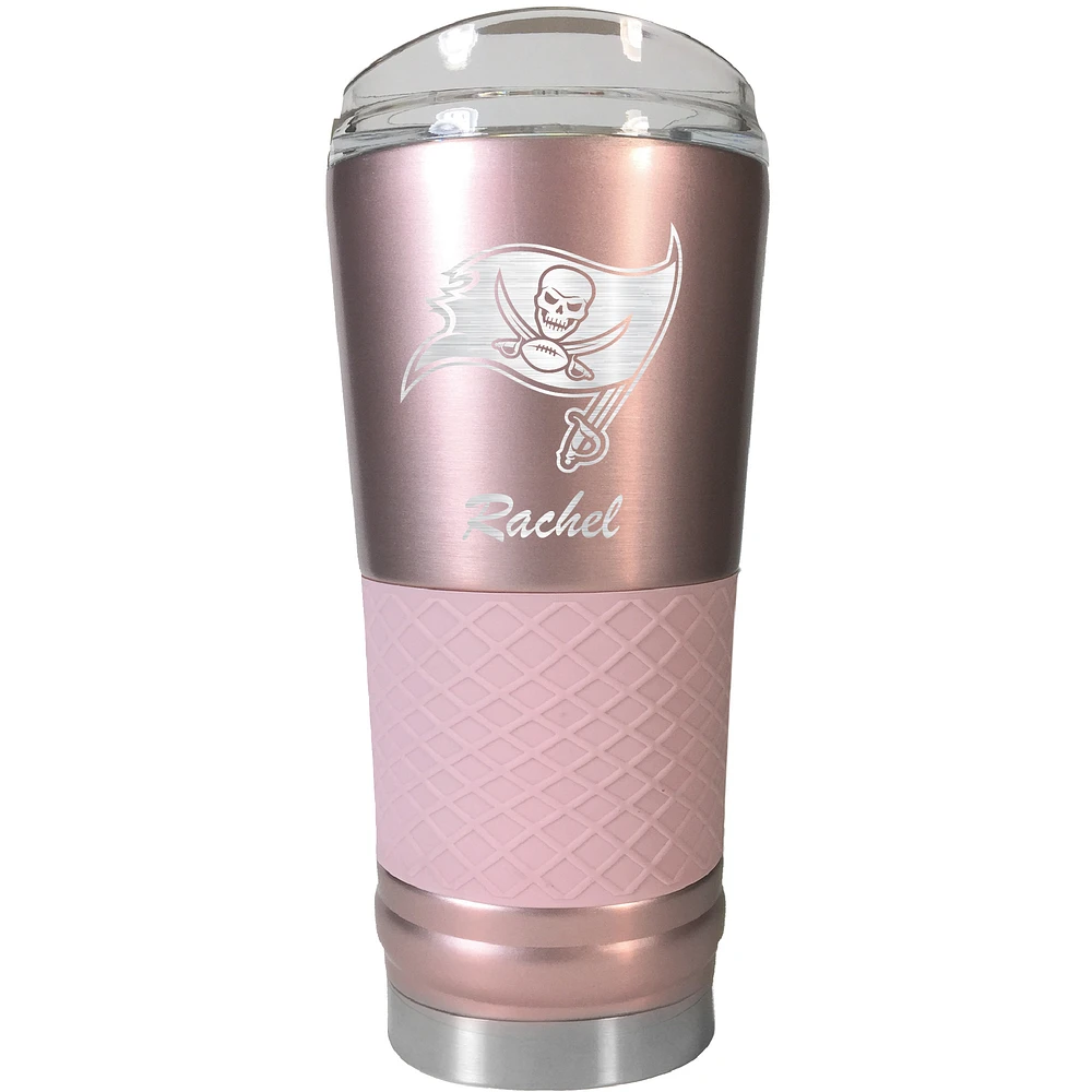 Tampa Bay Buccaneers 24oz. Personalized Rose Gold Draft Tumbler
