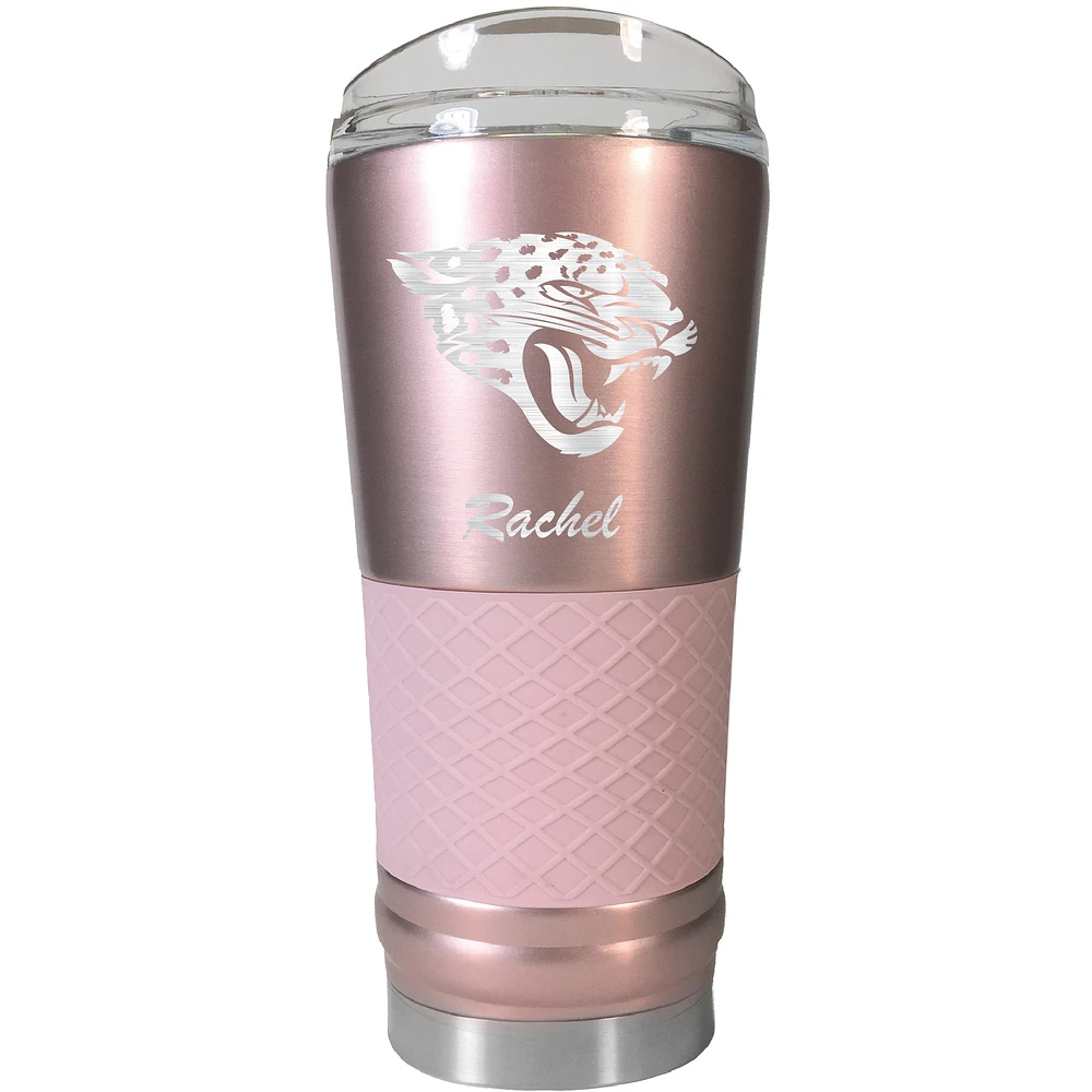 Jacksonville Jaguars 24oz. Personalized Rose Gold Draft Tumbler