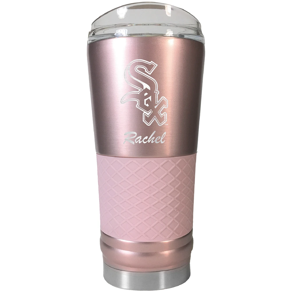 Chicago White Sox 24oz. Personalized Rose Gold Draft Tumbler