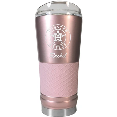Houston Astros 24oz. Personalized Rose Gold Draft Tumbler