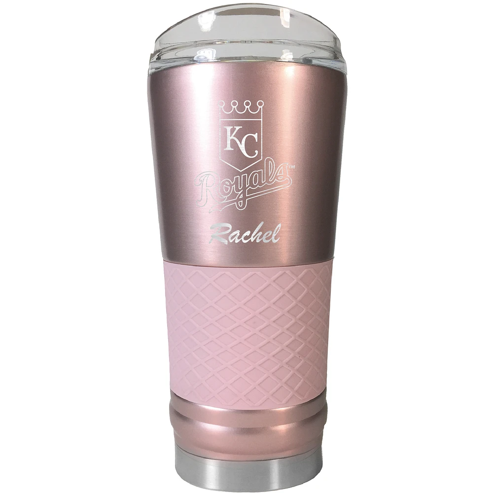 Kansas City Royals 24oz. Personalized Rose Gold Draft Tumbler