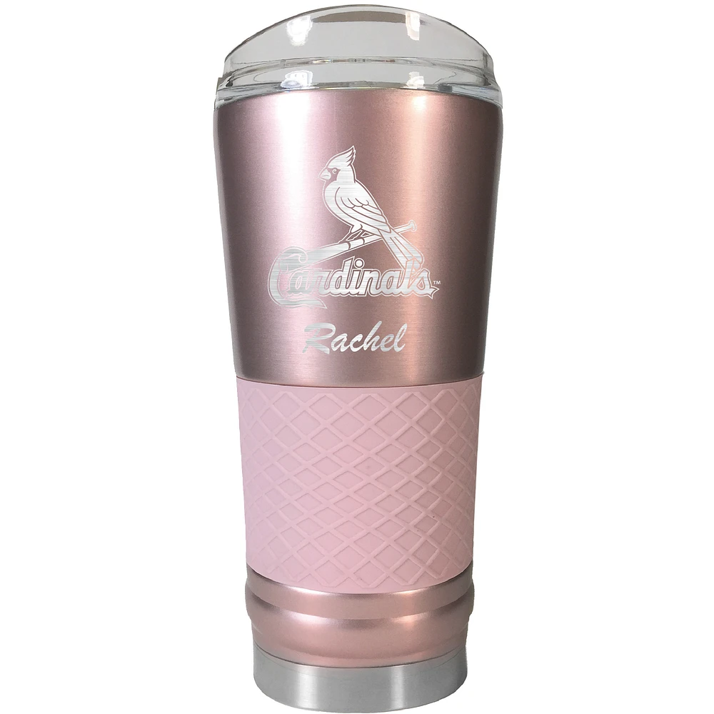 St. Louis Cardinals 24oz. Personalized Rose Gold Draft Tumbler