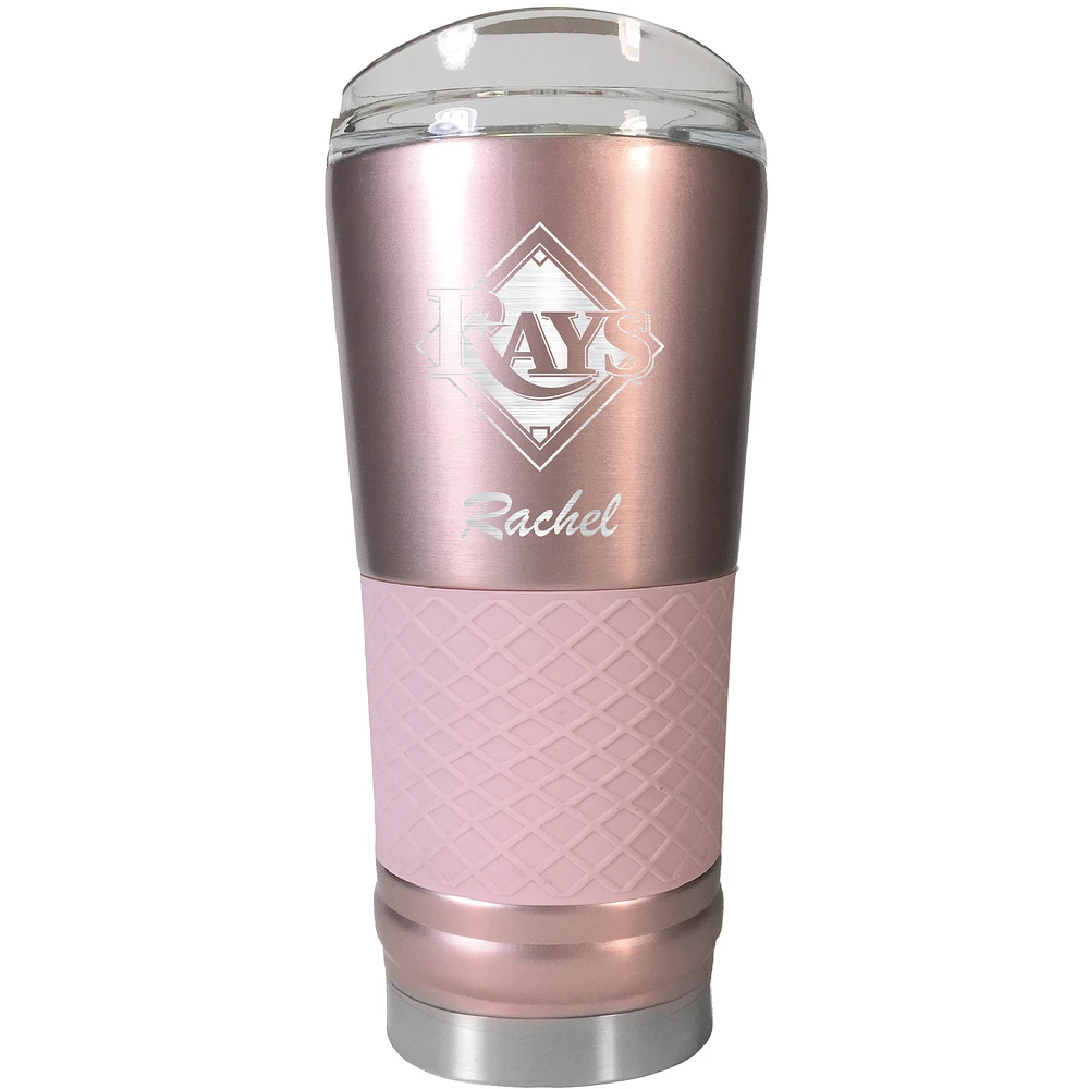 Tampa Bay Rays 24oz. Personalized Rose Gold Draft Tumbler