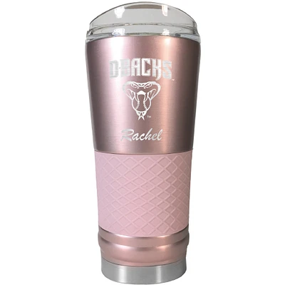 Arizona Diamondbacks 24oz. Personalized Rose Gold Draft Tumbler