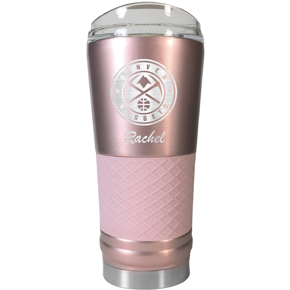 Denver Nuggets 24oz. Personalized Rose Gold Draft Tumbler