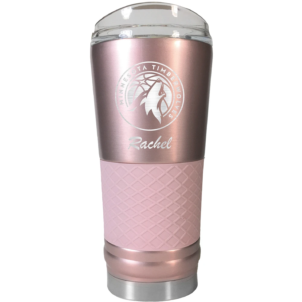 Minnesota Timberwolves 24oz. Personalized Rose Gold Draft Tumbler