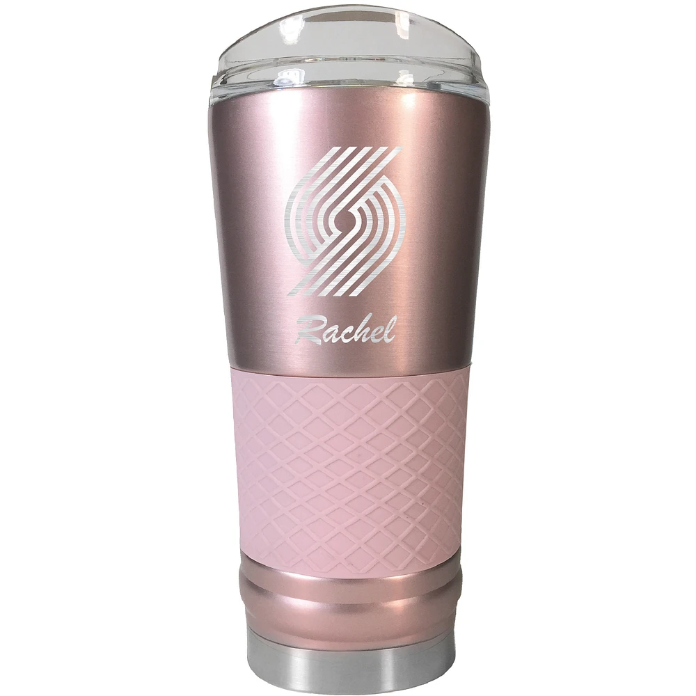 Portland Trail Blazers 24oz. Personalized Rose Gold Draft Tumbler