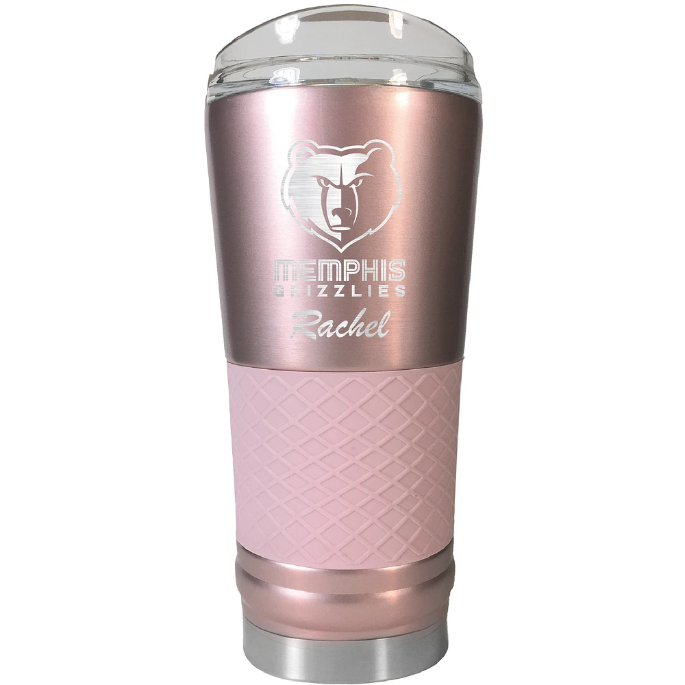 Memphis Grizzlies 24oz. Personalized Rose Gold Draft Tumbler