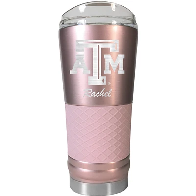 Texas A&M Aggies 24oz. Personalized Rose Gold Draft Tumbler