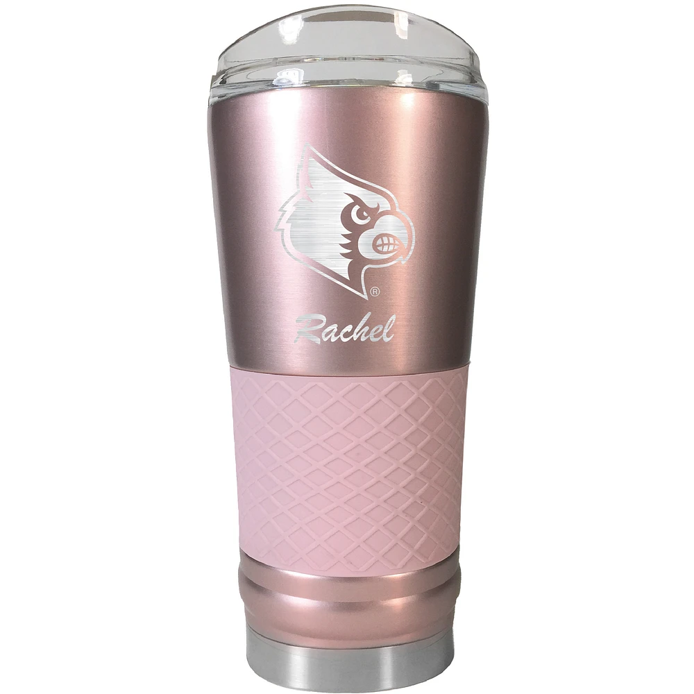 Louisville Cardinals 24oz. Personalized Rose Gold Draft Tumbler