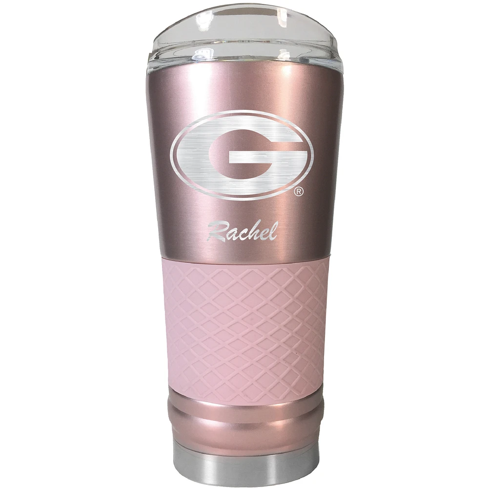 Georgia Bulldogs 24oz. Personalized Rose Gold Draft Tumbler