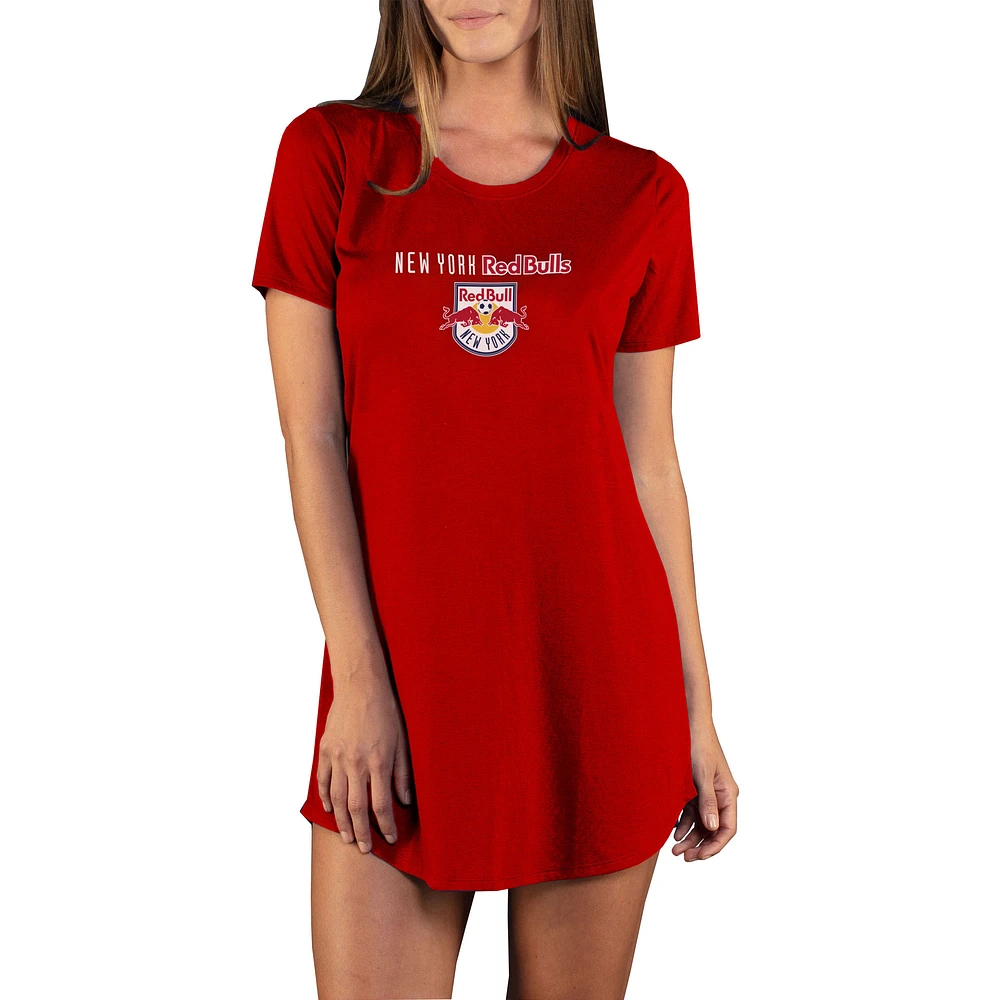 Women's Concepts Sport Red New York Bulls Marathon Knit Nightshirt