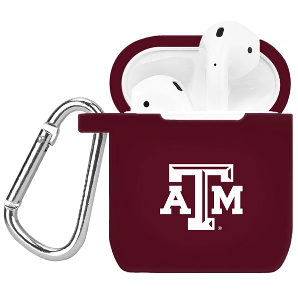 Maroon Texas A&M Aggies Silicone AirPods Case