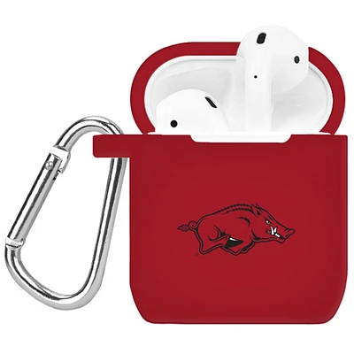Red Arkansas Razorbacks Silicone AirPods Case